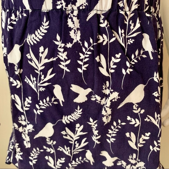 OSCAR DE LA RENTA Girls Cotton Poplin Bird Print Skirt Elastic Waist Ruffle Hem - Picture 13 of 16